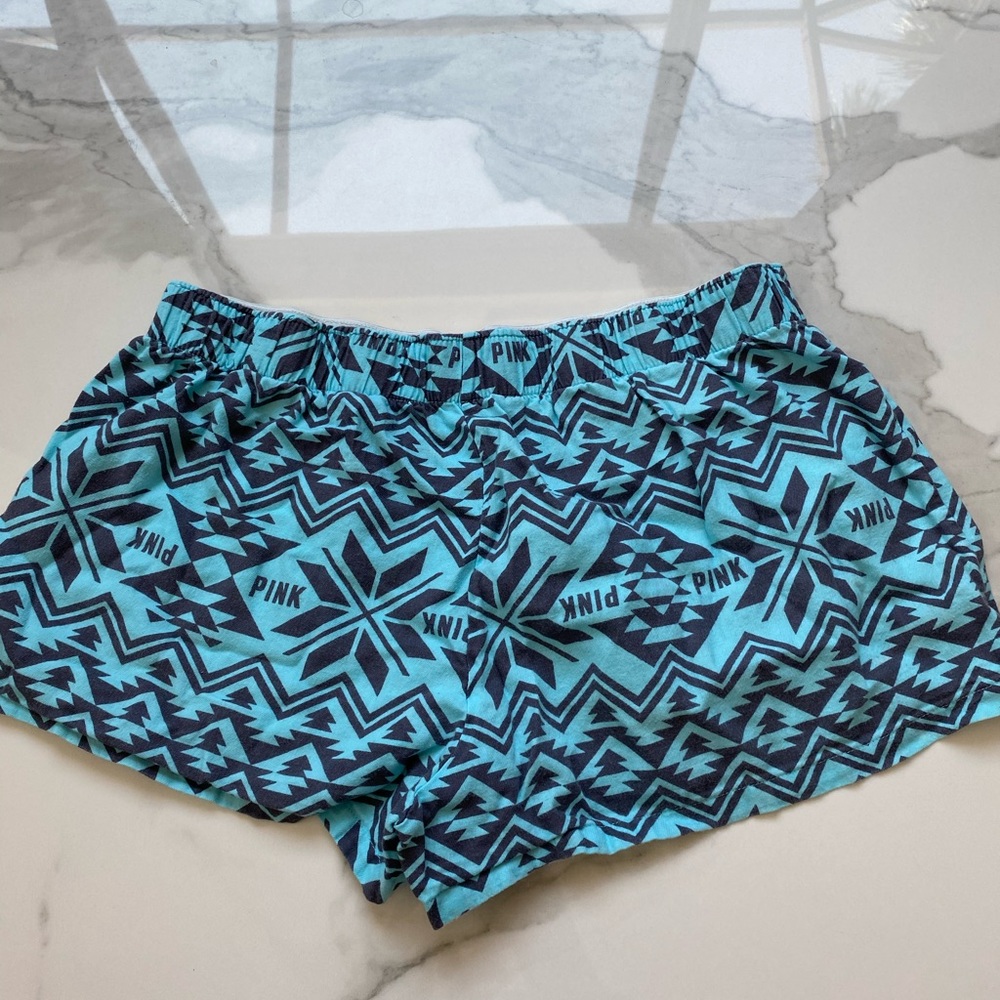 PINK blue batteries PJ shorts